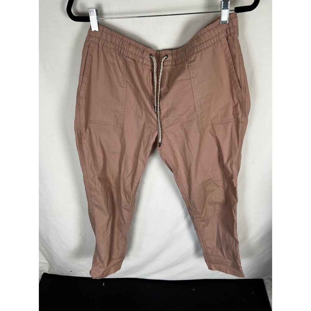 Vuori Blush Pink Ripstop 100% Organic Cotton Pants size Large